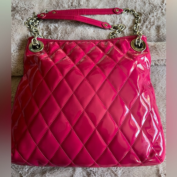 Coach Pink Quilted Shoulder Bag with turn-lock pocket - Picture 3 of 16